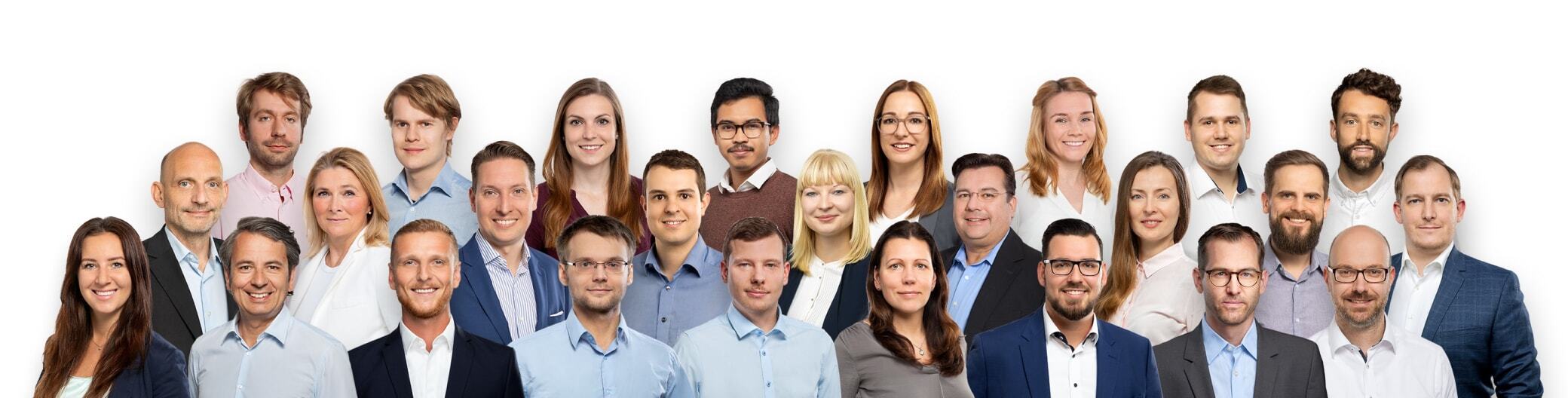 Zinsbaustein Team Collage